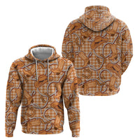 Brown Hawaii Palaka Cowboy Hoodie Hawaiian Paniolo Festival Spirit LT19 - Polynesian Pride