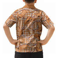 Brown Hawaii Palaka Cowboy Kid Hawaiian Shirt Hawaiian Paniolo Festival Spirit LT19 - Polynesian Pride