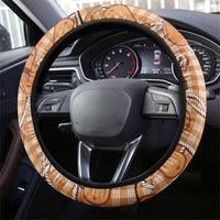 Brown Hawaii Palaka Cowboy Steering Wheel Cover Hawaiian Paniolo Festival Spirit LT19 - Polynesian Pride