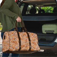 Brown Hawaii Palaka Cowboy Travel Bag Hawaiian Paniolo Festival Spirit LT19 - Polynesian Pride