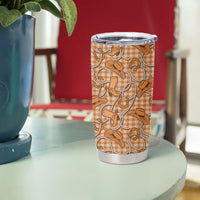 Brown Hawaii Palaka Cowboy Tumbler Cup Hawaiian Paniolo Festival Spirit LT19 - Polynesian Pride
