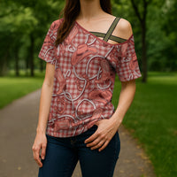 Red Hawaii Palaka Cowboy Cross Shoulder Shirt Hawaiian Paniolo Festival Spirit LT19 - Polynesian Pride