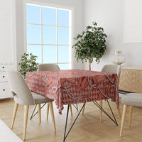 Red Hawaii Palaka Cowboy Tablecloth Hawaiian Paniolo Festival Spirit LT19 - Polynesian Pride