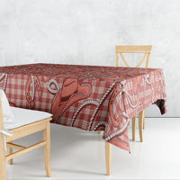 Red Hawaii Palaka Cowboy Tablecloth Hawaiian Paniolo Festival Spirit LT19 - Polynesian Pride