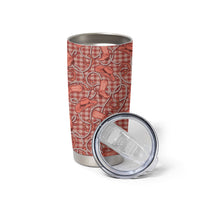 Red Hawaii Palaka Cowboy Tumbler Cup Hawaiian Paniolo Festival Spirit LT19 - Polynesian Pride