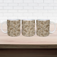 Beige Hawaii Palaka Cowboy Ceramic Mug Hawaiian Paniolo Festival Spirit LT19 - Polynesian Pride