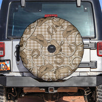 Beige Hawaii Palaka Cowboy Spare Tire Cover Hawaiian Paniolo Festival Spirit LT19 Beige - Polynesian Pride