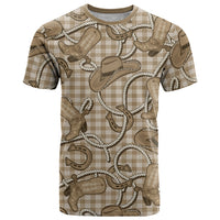 Beige Hawaii Palaka Cowboy T Shirt Hawaiian Paniolo Festival Spirit LT19 Beige - Polynesian Pride