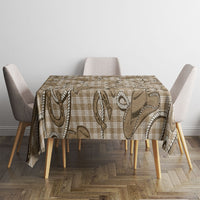 Beige Hawaii Palaka Cowboy Tablecloth Hawaiian Paniolo Festival Spirit LT19 - Polynesian Pride