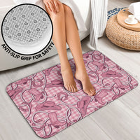 Pink Hawaii Palaka Cowboy Bathroom Set Hawaiian Paniolo Festival Spirit LT19 - Polynesian Pride