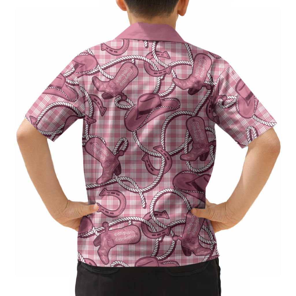 Pink Hawaii Palaka Cowboy Hawaiian Shirt Hawaiian Paniolo Festival Spirit LT19 - Polynesian Pride