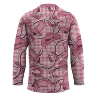 Pink Hawaii Palaka Cowboy Hockey Jersey Hawaiian Paniolo Festival Spirit LT19 - Polynesian Pride