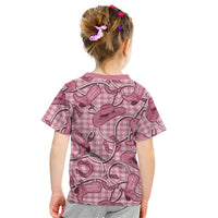 Pink Hawaii Palaka Cowboy Kid T Shirt Hawaiian Paniolo Festival Spirit LT19 - Polynesian Pride