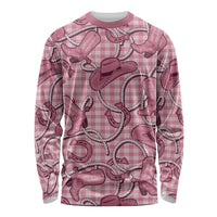 Pink Hawaii Palaka Cowboy Long Sleeve Shirt Hawaiian Paniolo Festival Spirit LT19 Unisex Pink - Polynesian Pride