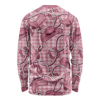 Pink Hawaii Palaka Cowboy Long Sleeve Shirt Hawaiian Paniolo Festival Spirit LT19 - Polynesian Pride