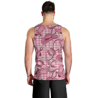 Pink Hawaii Palaka Cowboy Men Tank Top Hawaiian Paniolo Festival Spirit LT19 - Polynesian Pride