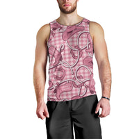 Pink Hawaii Palaka Cowboy Men Tank Top Hawaiian Paniolo Festival Spirit LT19 - Polynesian Pride