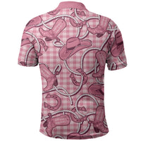 Pink Hawaii Palaka Cowboy Polo Shirt Hawaiian Paniolo Festival Spirit LT19 - Polynesian Pride
