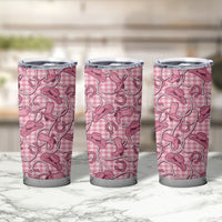 Pink Hawaii Palaka Cowboy Tumbler Cup Hawaiian Paniolo Festival Spirit LT19 - Polynesian Pride