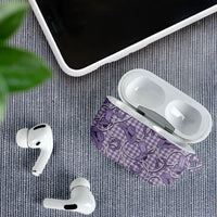 Purple Hawaii Palaka Cowboy AirPods Case Hawaiian Paniolo Festival Spirit LT19 - Polynesian Pride