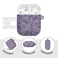 Purple Hawaii Palaka Cowboy AirPods Case Hawaiian Paniolo Festival Spirit LT19 - Polynesian Pride
