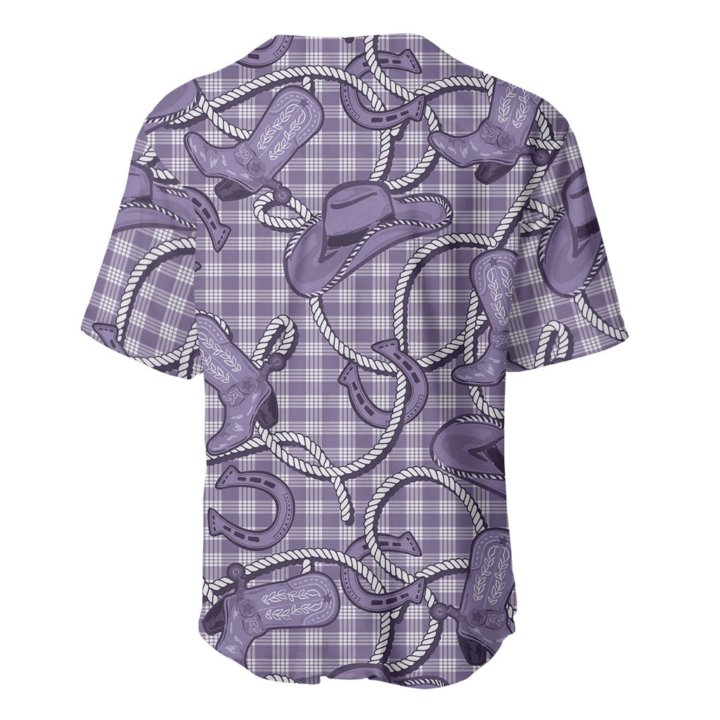 Purple Hawaii Palaka Cowboy Baseball Jersey Hawaiian Paniolo Festival Spirit LT19 - Polynesian Pride