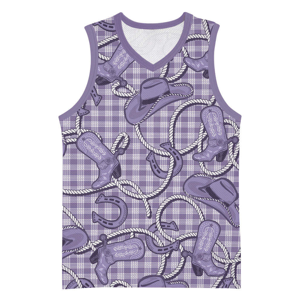 Purple Hawaii Palaka Cowboy Basketball Jersey Hawaiian Paniolo Festival Spirit