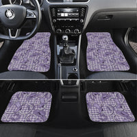 Purple Hawaii Palaka Cowboy Car Mats Hawaiian Paniolo Festival Spirit LT19 Set 4pcs Purple - Polynesian Pride