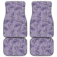Purple Hawaii Palaka Cowboy Car Mats Hawaiian Paniolo Festival Spirit LT19 - Polynesian Pride