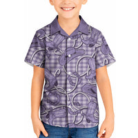 Purple Hawaii Palaka Cowboy Kid Hawaiian Shirt Hawaiian Paniolo Festival Spirit LT19 Kid Purple - Polynesian Pride