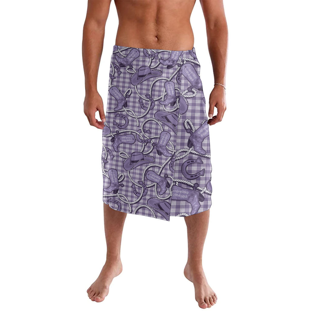 Purple Hawaii Palaka Cowboy Lavalava Hawaiian Paniolo Festival Spirit LT19 Purple - Polynesian Pride