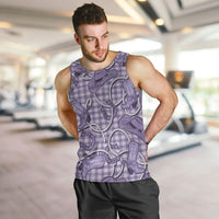 Purple Hawaii Palaka Cowboy Men Tank Top Hawaiian Paniolo Festival Spirit LT19 Purple - Polynesian Pride
