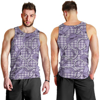 Purple Hawaii Palaka Cowboy Men Tank Top Hawaiian Paniolo Festival Spirit LT19 - Polynesian Pride