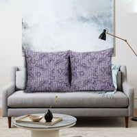Purple Hawaii Palaka Cowboy Pillow Cover Hawaiian Paniolo Festival Spirit LT19 - Polynesian Pride