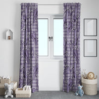 Purple Hawaii Palaka Cowboy Window Curtain Hawaiian Paniolo Festival Spirit LT19 - Polynesian Pride