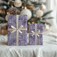 Purple Hawaii Palaka Cowboy Wrapping Paper Hawaiian Paniolo Festival Spirit LT19 - Polynesian Pride