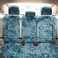 Blue Hawaii Palaka Cowboy Back Car Seat Cover Hawaiian Paniolo Festival Spirit LT19 - Polynesian Pride