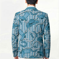 Blue Hawaii Palaka Cowboy Blazer Hawaiian Paniolo Festival Spirit LT19 - Polynesian Pride