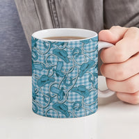 Blue Hawaii Palaka Cowboy Ceramic Mug Hawaiian Paniolo Festival Spirit LT19 - Polynesian Pride