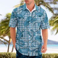 Blue Hawaii Palaka Cowboy Hawaiian Shirt Hawaiian Paniolo Festival Spirit LT19 - Polynesian Pride