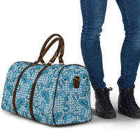 Blue Hawaii Palaka Cowboy Travel Bag Hawaiian Paniolo Festival Spirit LT19 - Polynesian Pride