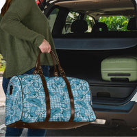 Blue Hawaii Palaka Cowboy Travel Bag Hawaiian Paniolo Festival Spirit LT19 - Polynesian Pride