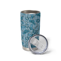 Blue Hawaii Palaka Cowboy Tumbler Cup Hawaiian Paniolo Festival Spirit LT19 - Polynesian Pride