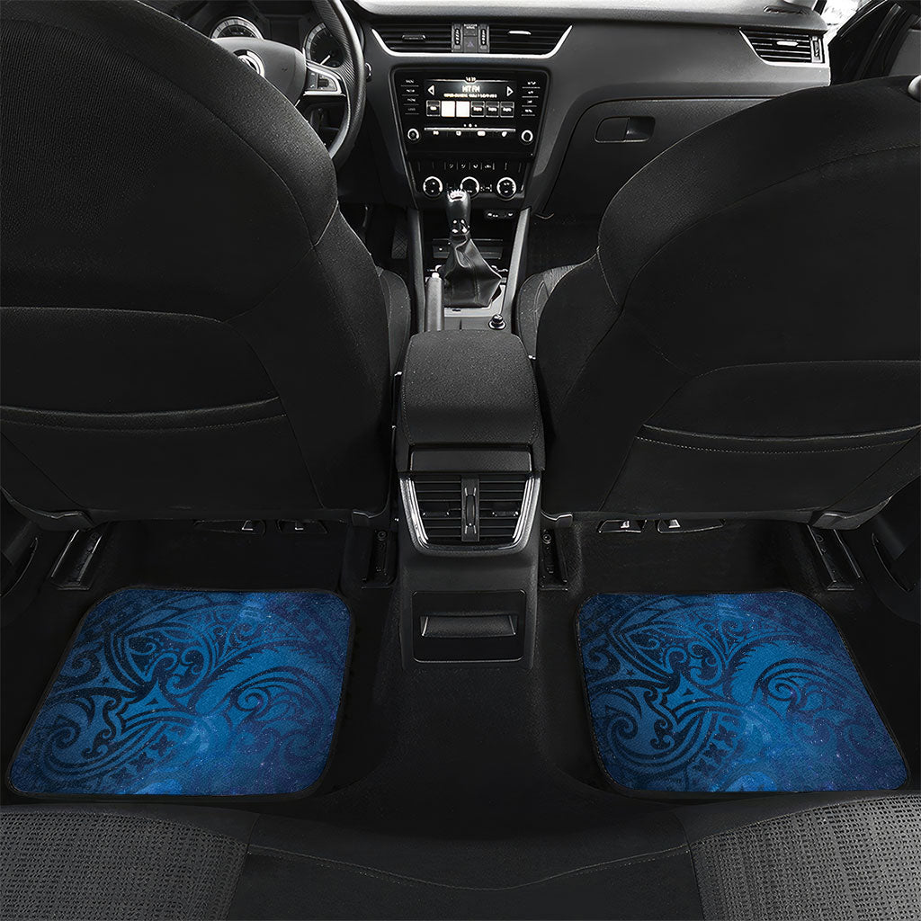New Zealand Takahe Personalised Car Mats Silver Fern Galaxy Polynesian Pattern