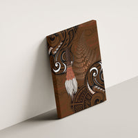 New Zealand Taiaha Canvas Wall Art Maori Weapon Silver Fern Maori Pattern