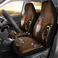 New Zealand Taiaha Car Seat Cover Maori Weapon Silver Fern Maori Pattern