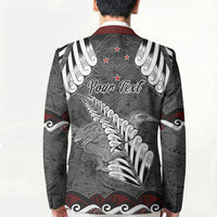 New Zealand Weka Personalised Blazer Aotearoa Hen Silver Fern Maori Pattern