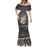 New Zealand Weka Personalised Mermaid Dress Aotearoa Hen Silver Fern Maori Pattern