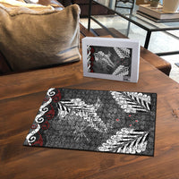 New Zealand Weka Personalised Puzzle Aotearoa Hen Silver Fern Maori Pattern LT22 - Polynesian Pride