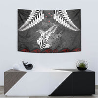 New Zealand Weka Personalised Tapestry Aotearoa Hen Silver Fern Maori Pattern